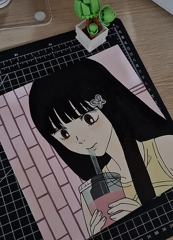 Beden Kimi ni todoke Sawako tuval çizim