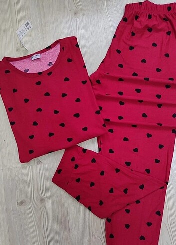 m Beden Pamuklu pijama takımı