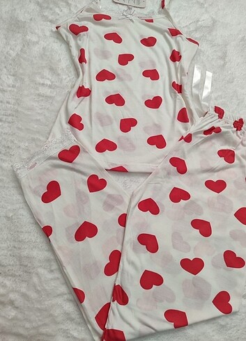 xl Beden beyaz Renk Kalpli pijama takımı