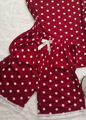 l Beden Şortlu pijama takımı Pegasus kumaş