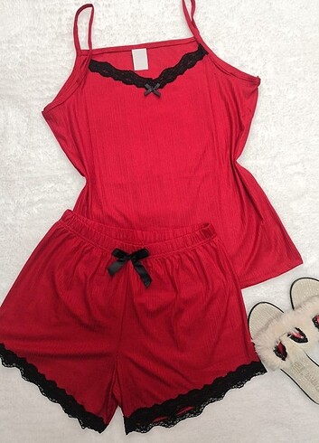 Diğer Şortlu pijama takımı büyük beden