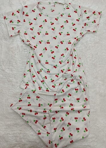Kısa kol pijama takımı yazlık 