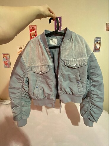 Bershka bershka jean detayli bomber ceket