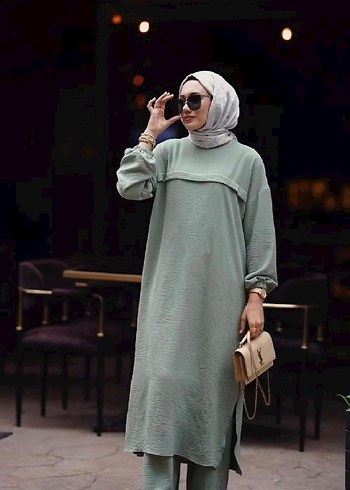 Kadın Salaş Uzun Keten Elbise - Görsel 3