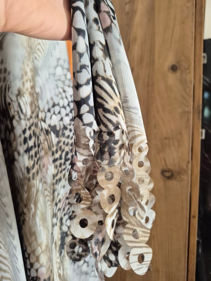 Bohem Yılan Desenli Uzun Etek - Görsel 3