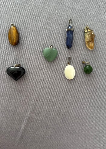 Kolye uçları doğal taş