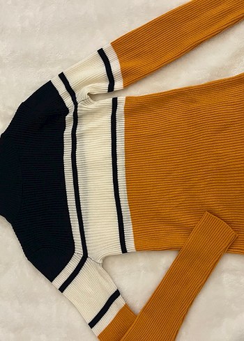 Kadın Lacivert Balıkçı Yaka Örgü Kazak - Görsel 3