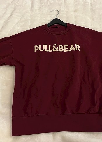 Bordo Pull&Bear Kadın Sweatshirt - Görsel 2