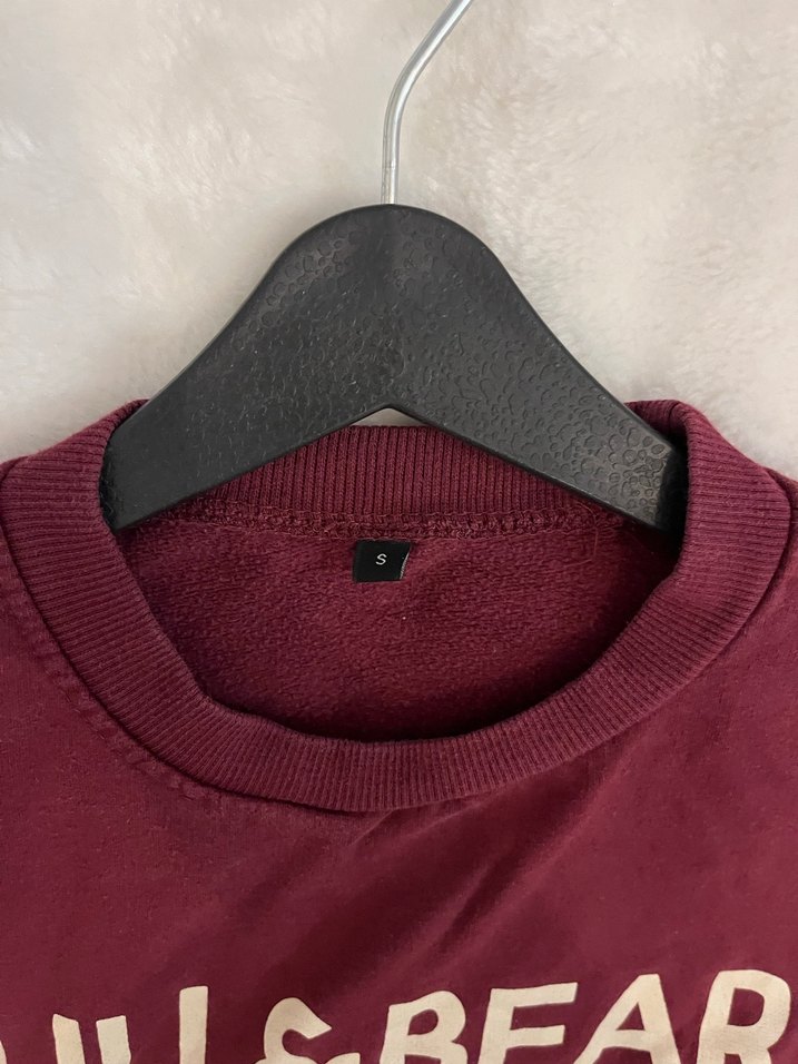 Bordo Pull&Bear Kadın Sweatshirt - Görsel 3