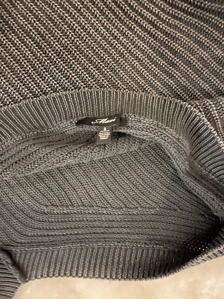 Gri V Yaka Triko Kadın Kazak - Görsel 2