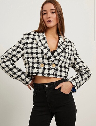 Armalife Crop Blazer Ceket