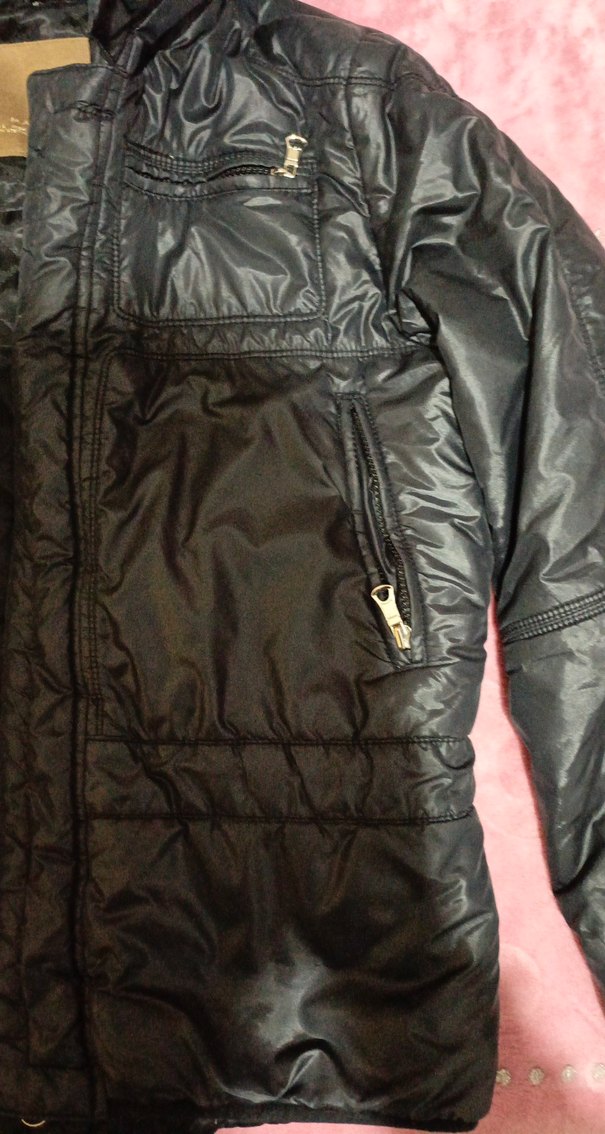 Siyah Fermuarlı Erkek Kışlık Ceket - Görsel 3