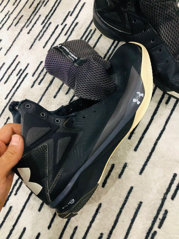 Under Armour Siyah Basketbol Ayakkabısı Velcro 44 numara - Görsel 4