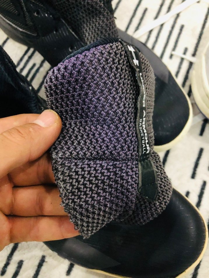 Under Armour Siyah Basketbol Ayakkabısı Velcro 44 numara - Görsel 3