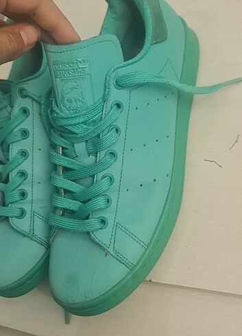 44 Beden turkuaz Renk ORJINAL ADIDAS STAN SMITH SU YESILI