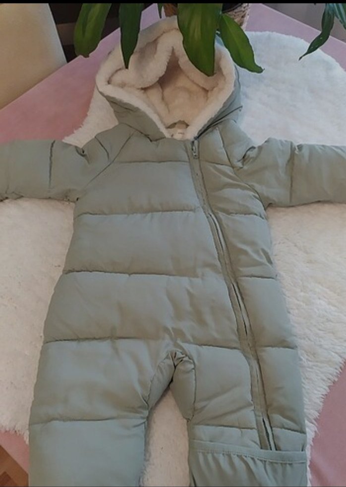 Mango 3-6 ay 
 Kürklü Bebek Tulumu - Görsel 3