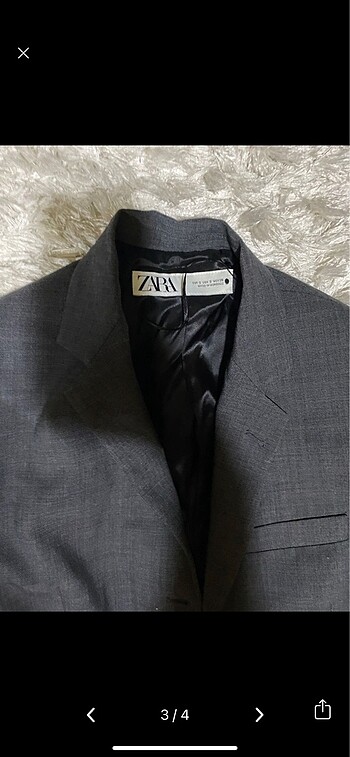 Zara Zara etiketli yün karışımlı özel dikim ceket