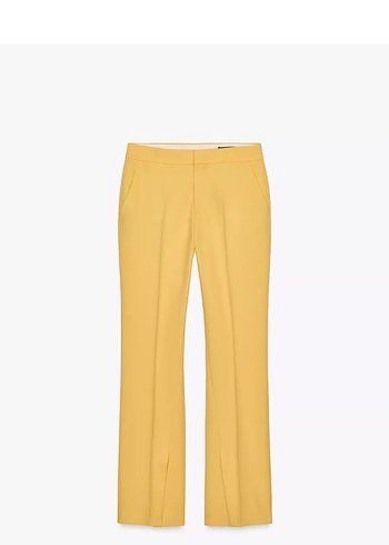 Zara etiketli yırtmaçlı İspanyol paça pantolon