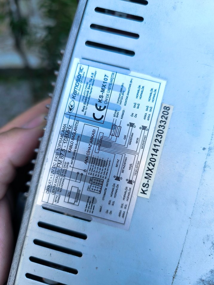 Kamosonic Fm/Usb/SD/Aux Oto Teyp - Görsel 3