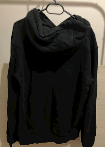 s Beden siyah Renk Siyah Kapüşonlu Kadın Sweatshirt