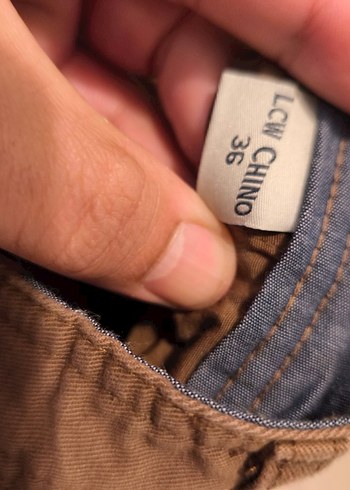 Erkek Kahverengi Keten Normal Boy Pantolon - Görsel 3