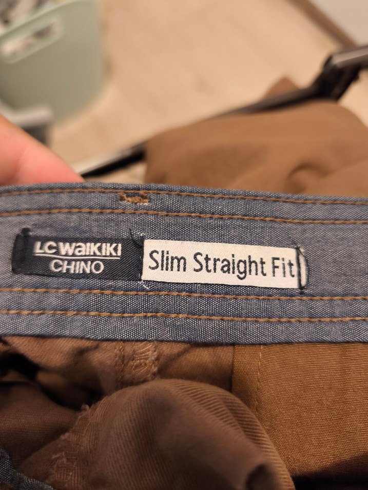 Erkek Kahverengi Keten Normal Boy Pantolon - Görsel 4