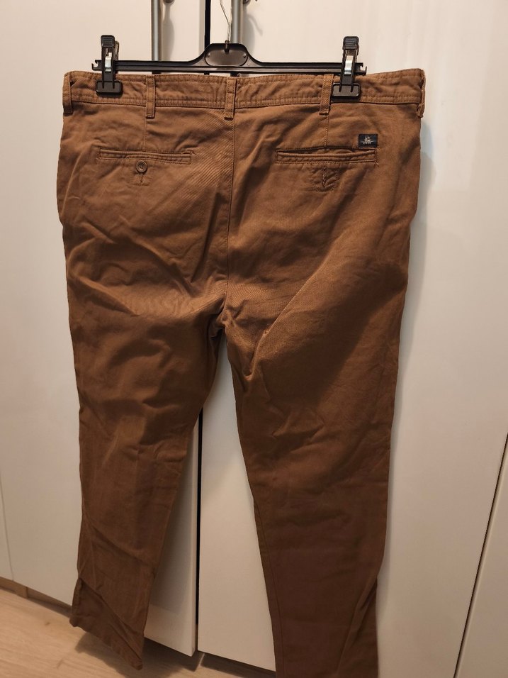 Erkek Kahverengi Keten Normal Boy Pantolon - Görsel 2