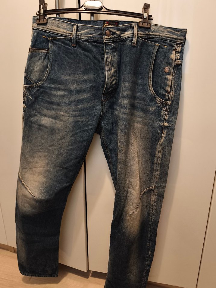 ZARA Mavi Denim Erkek Kot Pantolon - Görsel 2