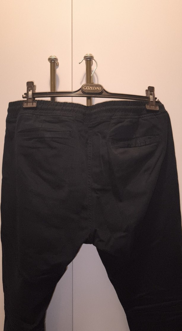 Siyah Loose Fit Denim Pantolon - Görsel 3