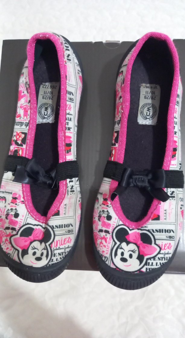 Kız Çocuk Pembe Baskılı Babet Ayakkabı - Görsel 2