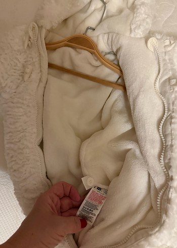 Peluş Beyaz Bebek Astronot Tulum 6/8 ay - Görsel 5