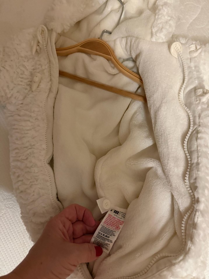 Peluş Beyaz Bebek Astronot Tulum 6/8 ay - Görsel 5