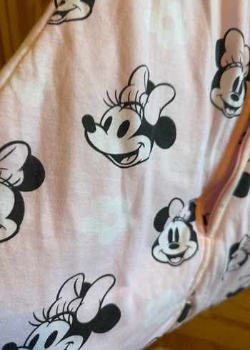 Orjinal Disney Marka Pembe Minnie Baskılı Fermuarlı Uyku Tulumu - Görsel 3