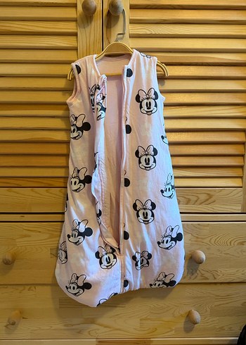 Orjinal Disney Marka Pembe Minnie Baskılı Fermuarlı Uyku Tulumu - Görsel 2