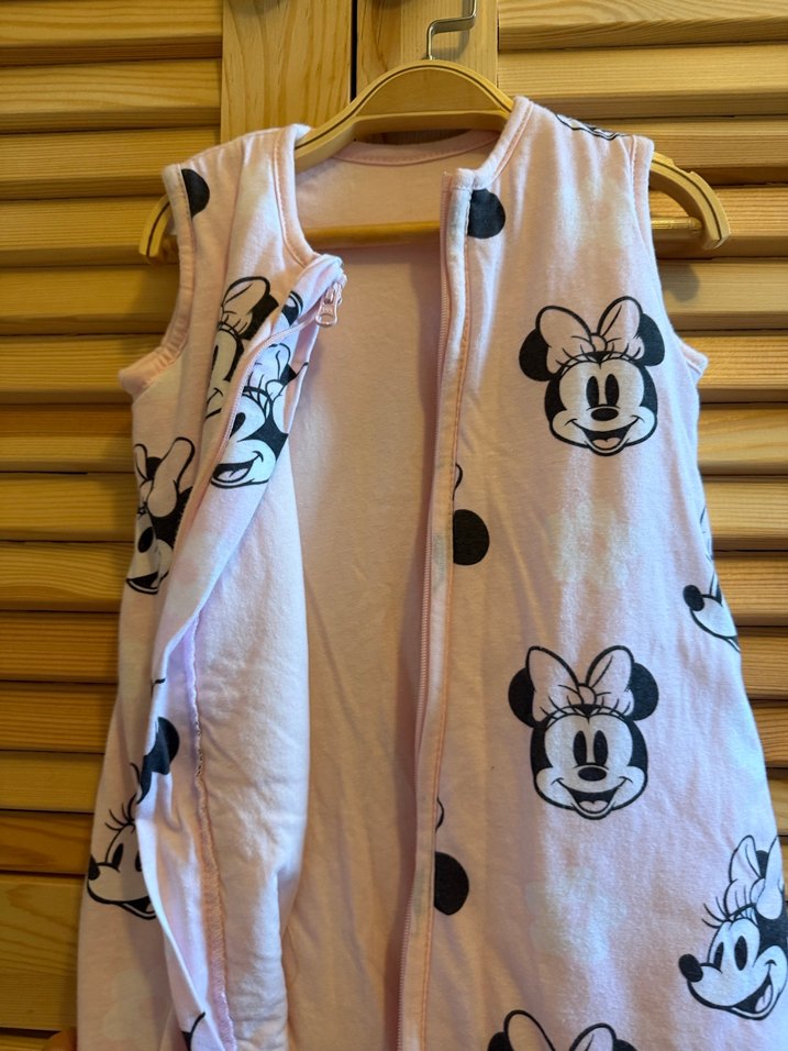 Orjinal Disney Marka Pembe Minnie Baskılı Fermuarlı Uyku Tulumu - Görsel 5