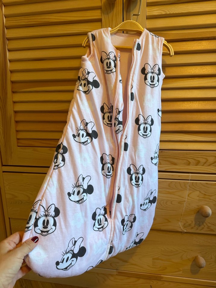 Orjinal Disney Marka Pembe Minnie Baskılı Fermuarlı Uyku Tulumu - Görsel 4