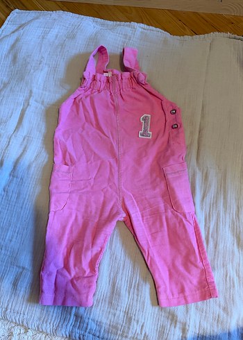 Kız Çocuk Pembe Düğmeli Tulum B&G Store 6/9 Ay - Görsel 9