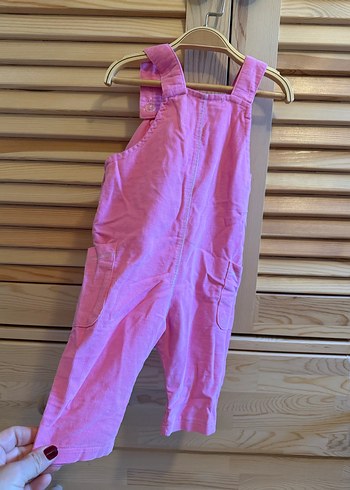 Kız Çocuk Pembe Düğmeli Tulum B&G Store 6/9 Ay - Görsel 5