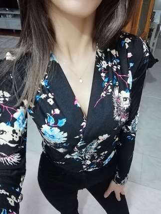 çıtçıtlı bluz 