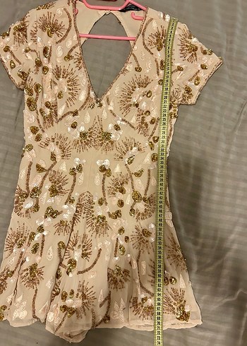 Payetli tulum elbise - Görsel 7