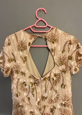 Payetli tulum elbise - Görsel 5