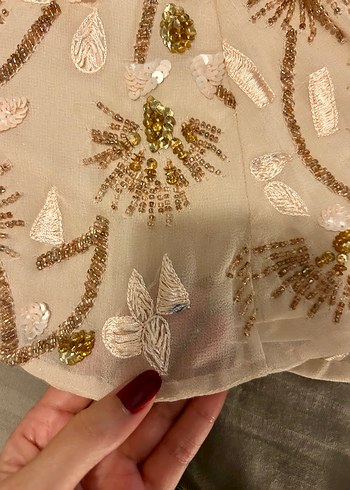 Payetli tulum elbise - Görsel 8