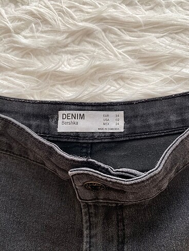 s Beden siyah Renk Denim şort