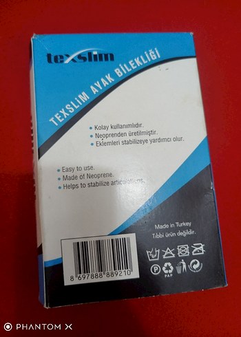 Mavi Baskılı ayak bilekliği - Görsel 6