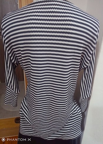 Gri Çizgili Uzun Kollu tunik,elbise - Görsel 5