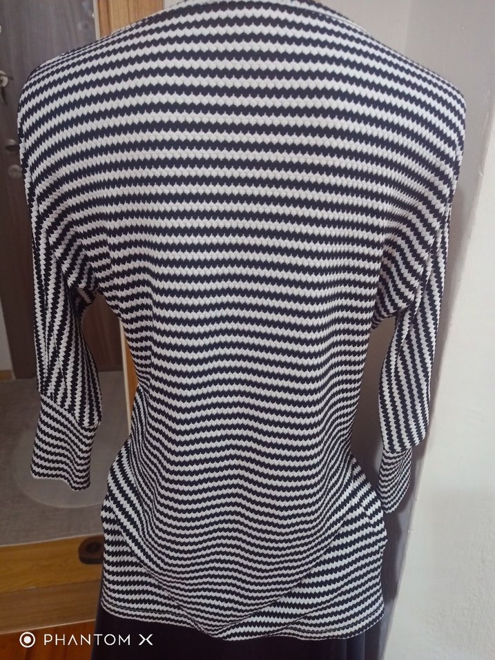 Gri Çizgili Uzun Kollu tunik,elbise - Görsel 5