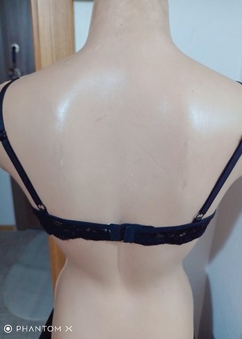 Siyah Dantelli Gotik Sütyen 90 beden - Görsel 5