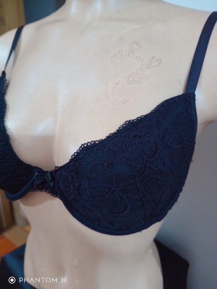 Siyah Dantelli Gotik Sütyen 90 beden - Görsel 2