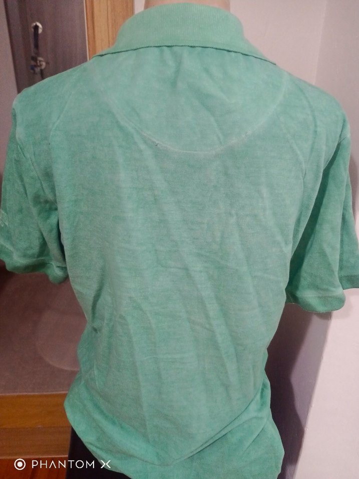 Yeşil Pamuklu bayan Polo Tişört - Görsel 5