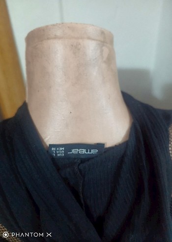 Siyah Dantel Detaylı Kadın Sweatshirt - Görsel 6